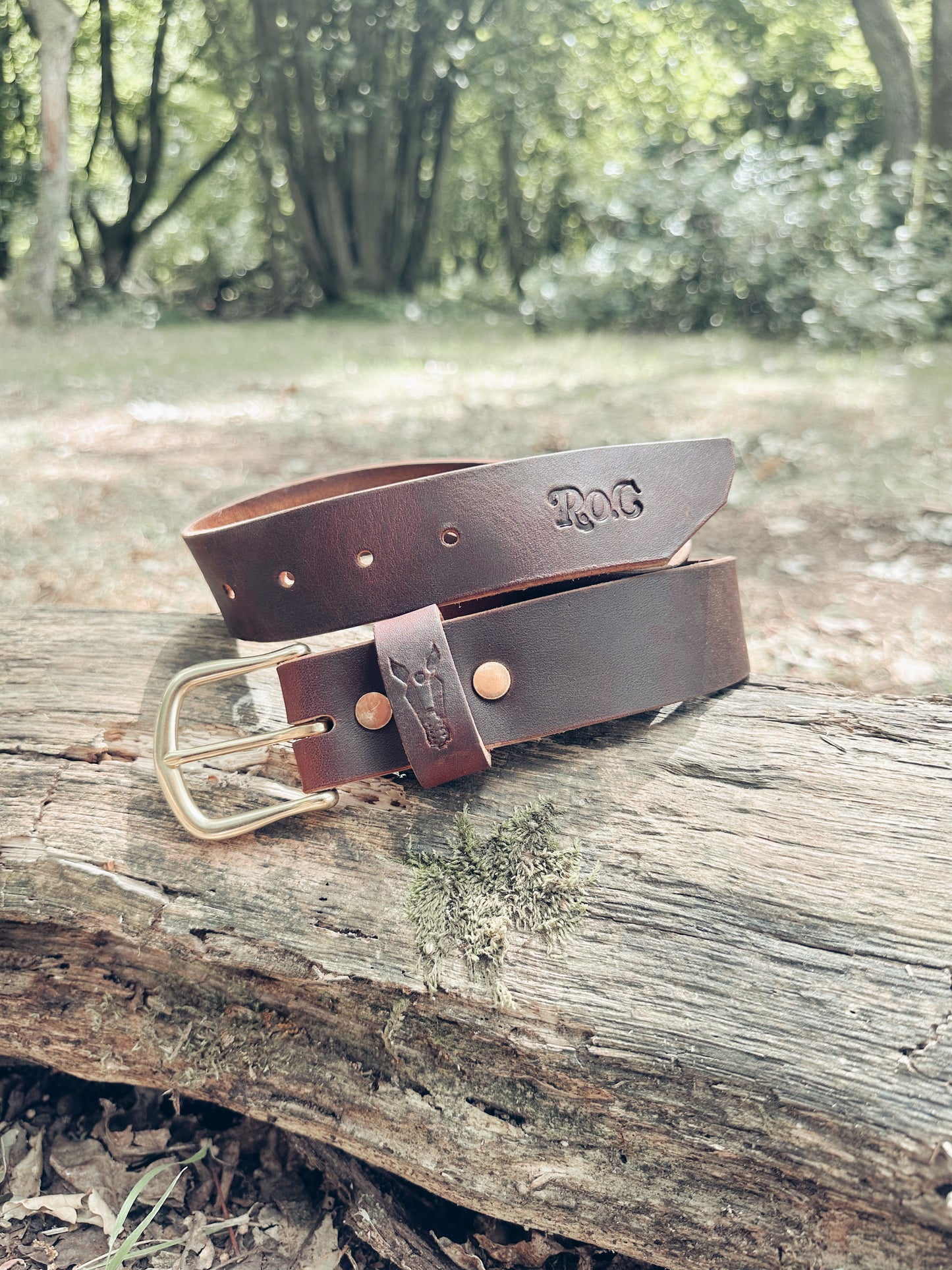 Handmade Leather Belt "The Frontier" Copperhead