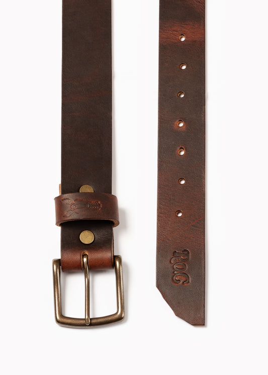 Handmade Leather Belt "The Frontier" Copperhead