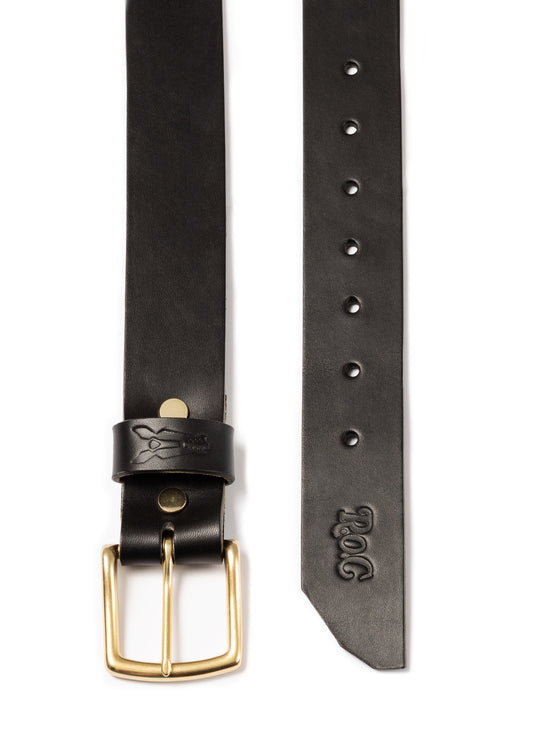 Handmade Leather Belt - Missouri Black Edition